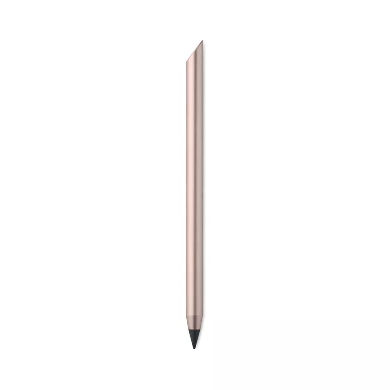 Długopis bezatramentowy z aluminium PENEVER - Bezowy/Czerwony (MO2354-95)