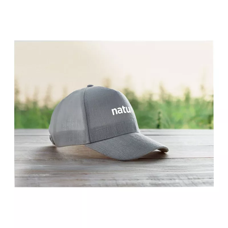 Czapka z daszkiem z konopi 370 g/m² NAIMA CAP - Szary (MO6176-07)