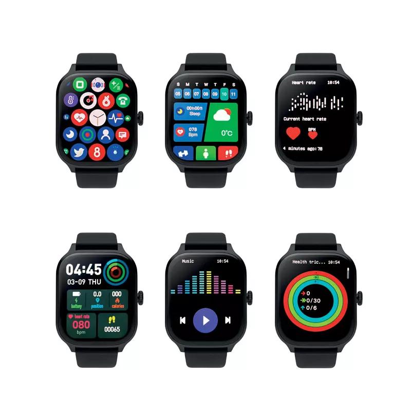 Smartwatch z ekranem dotykowym 2,01" IRTO - Czarny (MO2271-03)
