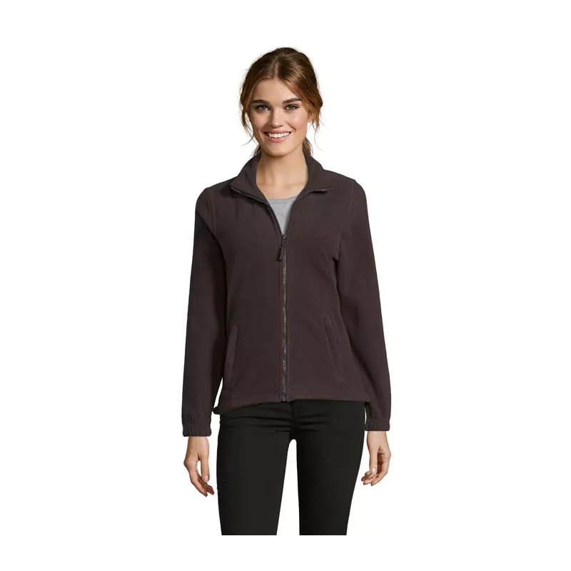 Polar damski rozpinany 300 g/m² Sol's NORTH WOMEN - Dark Chocolate (S54500-DC)