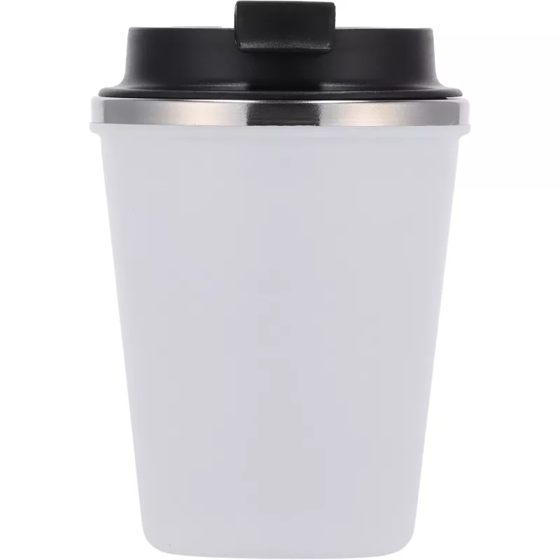 Kubek termiczny 350 ml z powłoką z recyklingu METODY - biały (8496206)