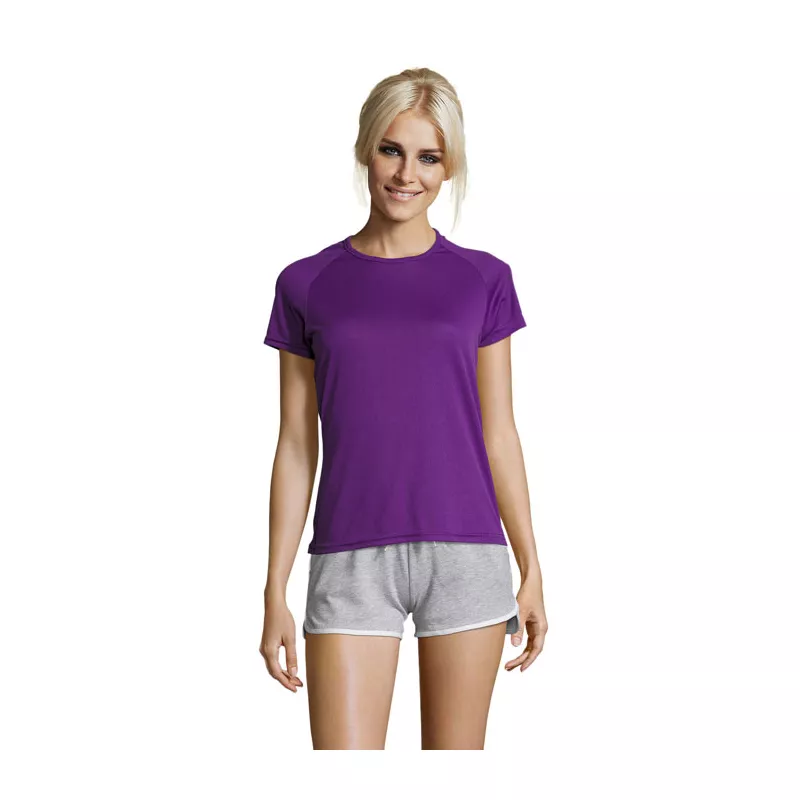 Koszulka sportowa damska 140 g/m² Sol's SPORTY WOMEN - Dark Purple (S01159-DA)