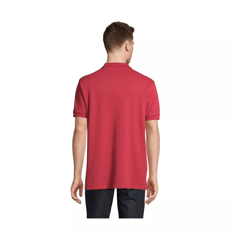 Koszulka polo męska z czesanej bawełny Sol's PACIFIC - Folk Red Twin (S04439-FR)