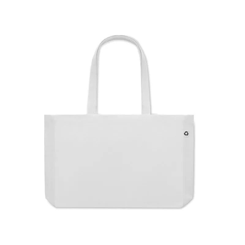 Torba z bawełny z recyklingu 280 g/m² RESPECT COLOURED - Bialy (MO6380-06)