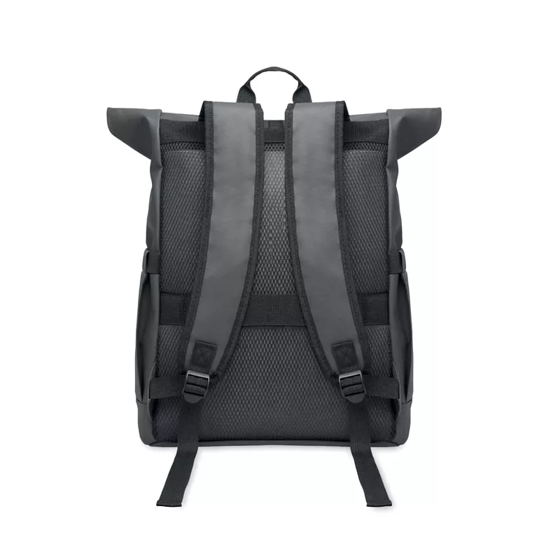 Plecak rolltop na laptop RPET 600D BANGKOK ROLL - Kamienny Szary (MO2643-15)