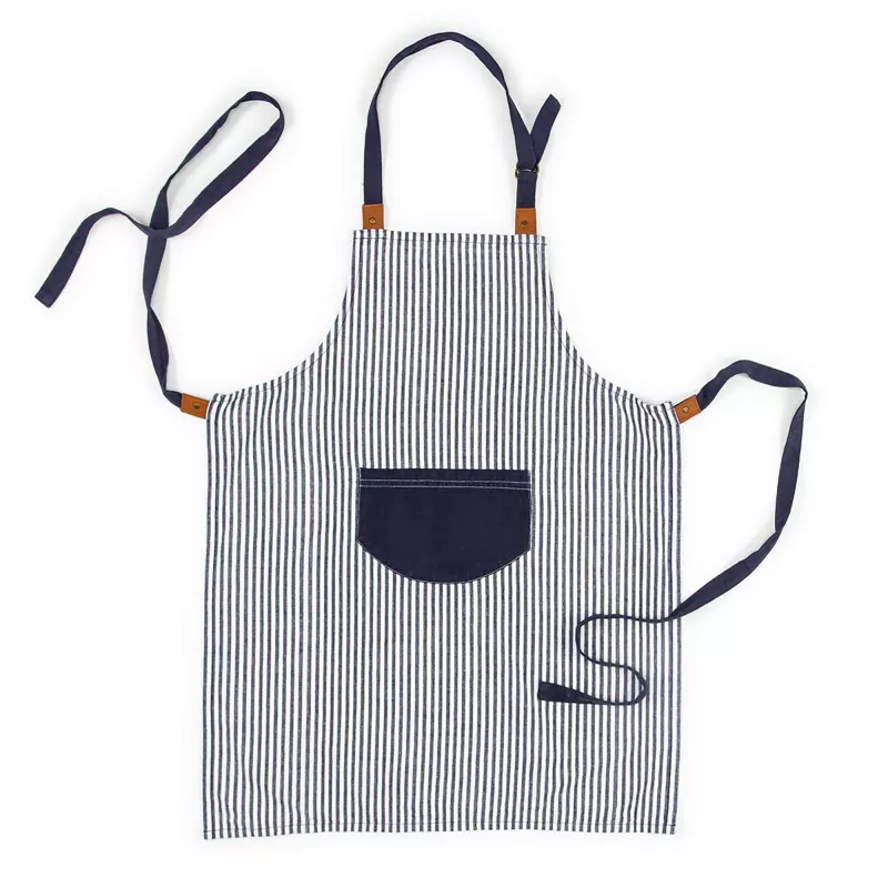 Fartuch Lord Nelson Victory w paski - ciemnoniebiesko / biały (LT54037-N1001)