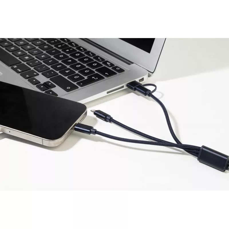 Rafob brelok kabel ładujący USB - ciemno niebieski (AP864127-06A)