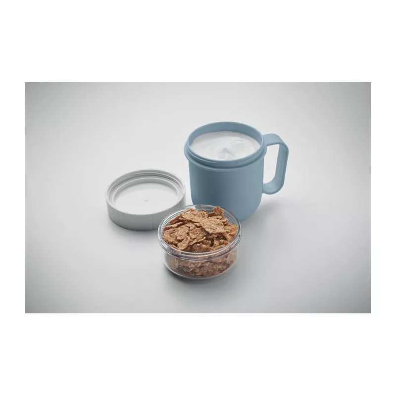 Kubek śniadaniowy z pojemnikiem 450 ml CUP ON GO - Petrol (MO2679-20)