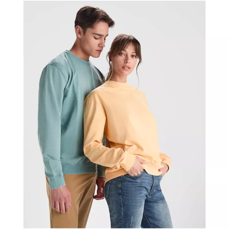 Jaya sweter unisex z okrągłym dekoltem - Jasnopomarańczowy (R2203-L ORANGE)