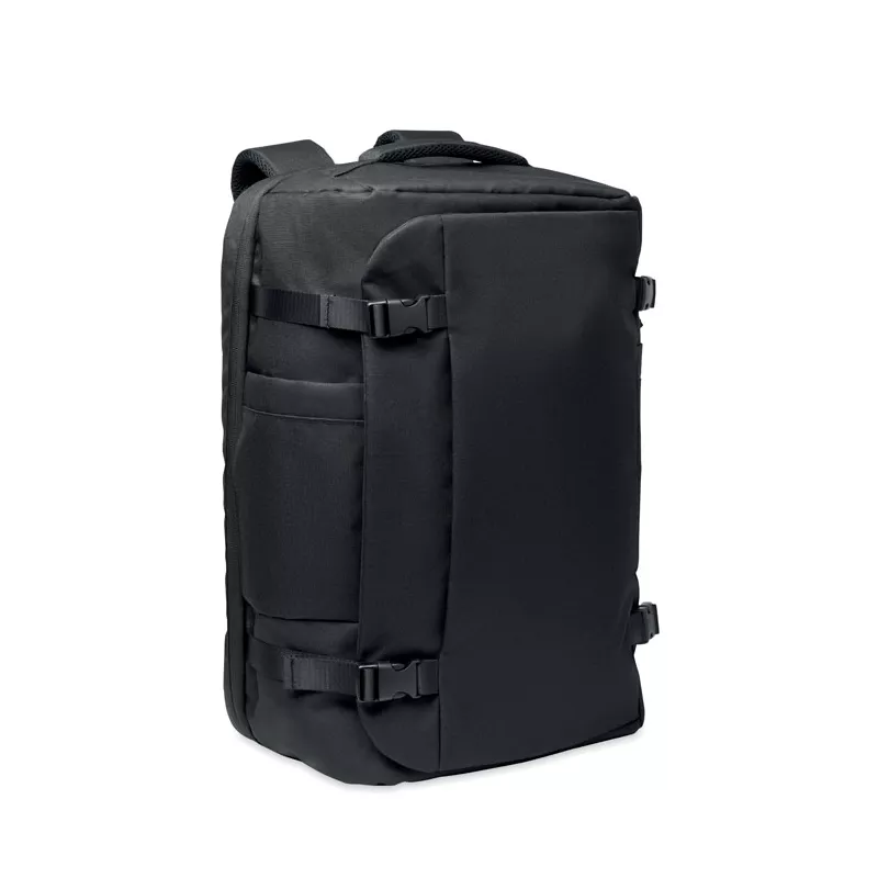 Plecak podróżny na laptop 17" RPET 600D NAMUR - Czarny (MO2738-03)