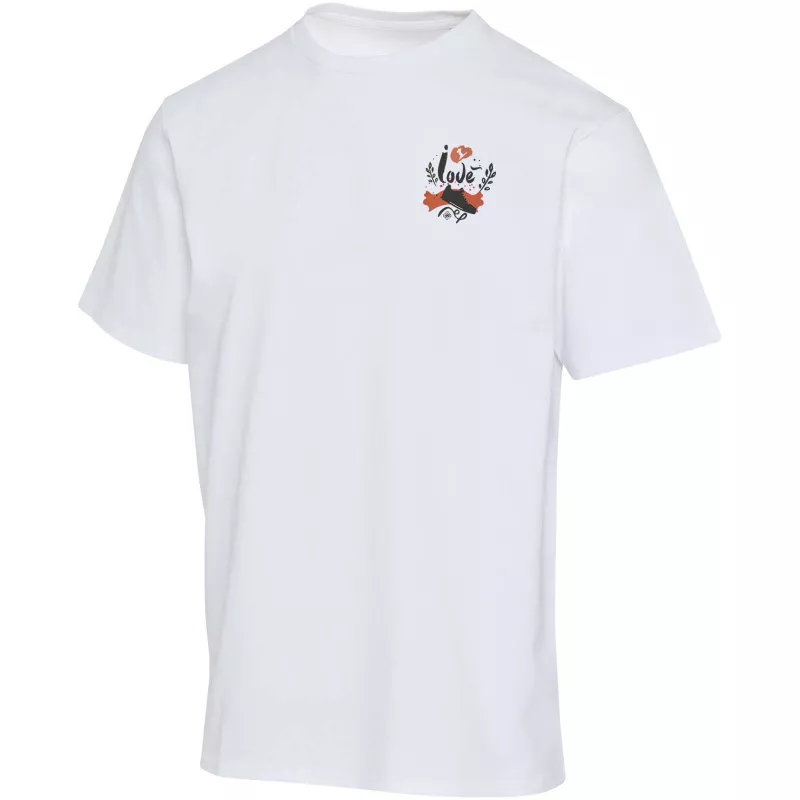 Lucas 280 g/m2 koszulka oversize unisex z bawełny organicznej z certyfikatem OCS  - Biały (39562-WHITE)