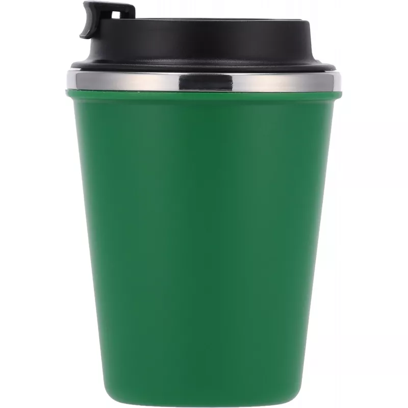 Kubek termiczny 350 ml z powłoką z recyklingu METODY - zielony (8496209)
