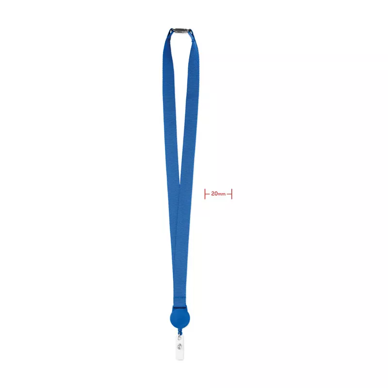 Smycz z wysuwanym uchwytem ZIP LANYARD - Niebieski (MO9852-37)