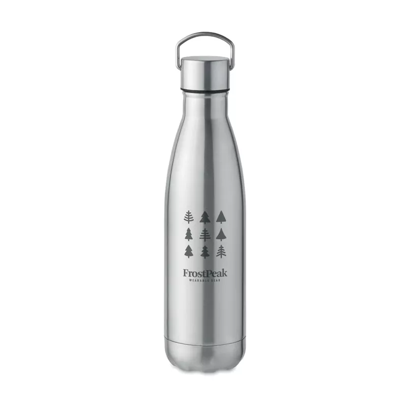 Butelka termiczna ze stali z recyklingu 500 ml MANOA - Srebrny Mat (MO2108-16)