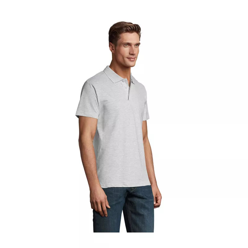 Koszulka polo męska piqué 210 g/m² Sol's SPRING II - Popiól (S11362-AS)