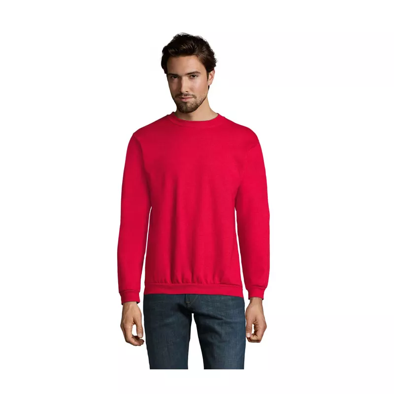 Bluza męska z okrągłym dekoltem 260 g/m² Sol's SPIDER - Czerwony (S01168-RD)