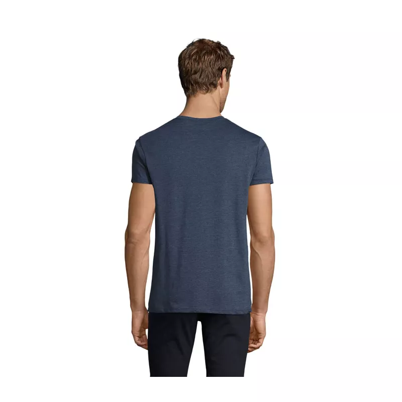 Koszulka męska dopasowana 150 g/m² Sol's REGENT FIT - Melanż Denim (S00553-HD)