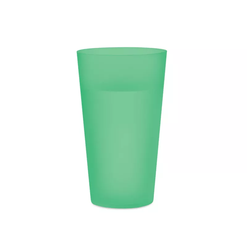 Kubek eventowy wielorazowy z PP 500 ml FESTA LARGE - Przezroczysty Zielony (MO9907-24)
