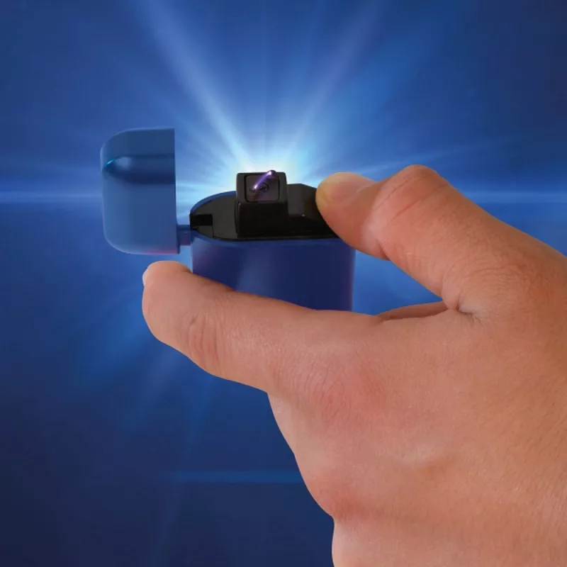 Zapalniczka z ładowaniem USB SIMONA - niebieski (9097604)