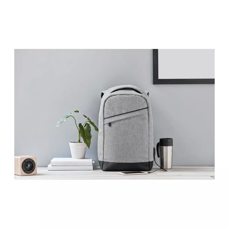 Plecak antykradzieżowy na laptopa 13" BERLIN - Szary (MO9294-07)