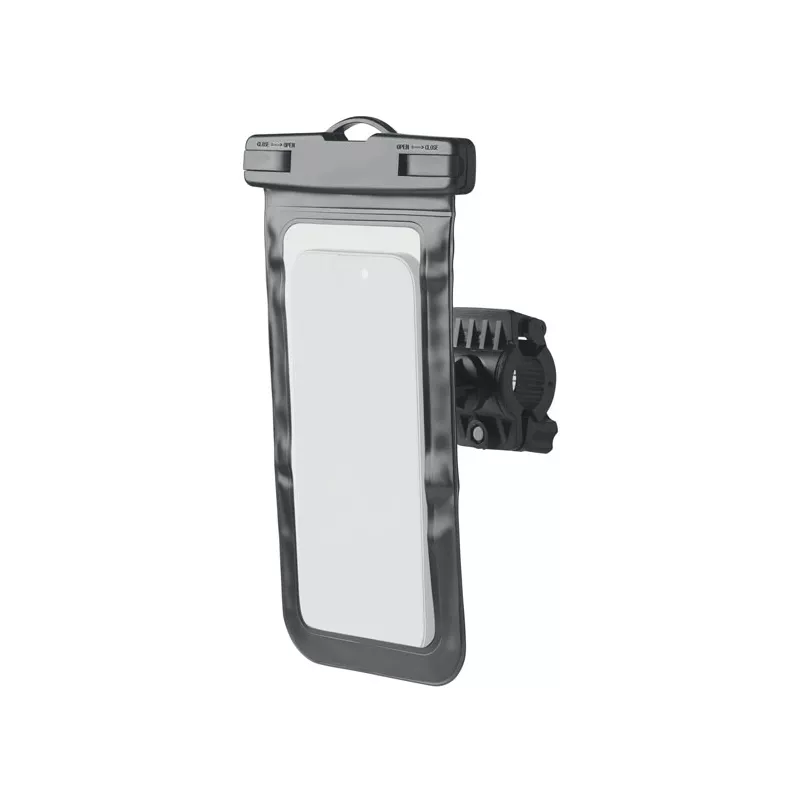 Uchwyt rowerowy na telefon wodoodporny IPX6 SOSTENER - Czarny (MO2430-03)