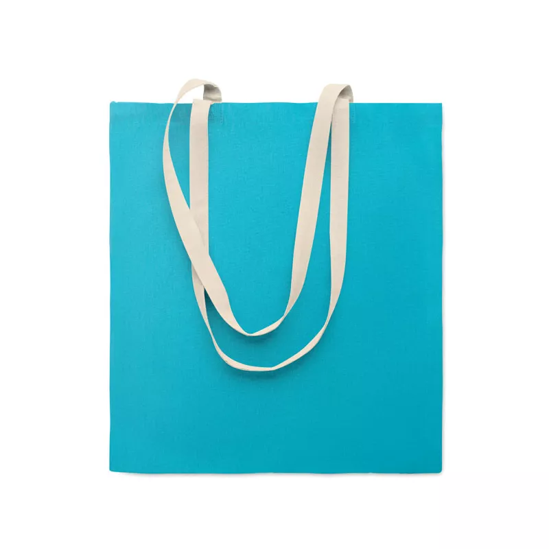 Torba bawełniana 140 g/m² ZEVRA COLOUR - Turkusowy (MO2868-12)