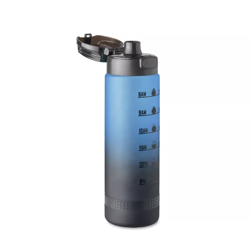 Butelka sportowa z RPET 1000 ml LEVEL - Niebieski (MO2409-04)