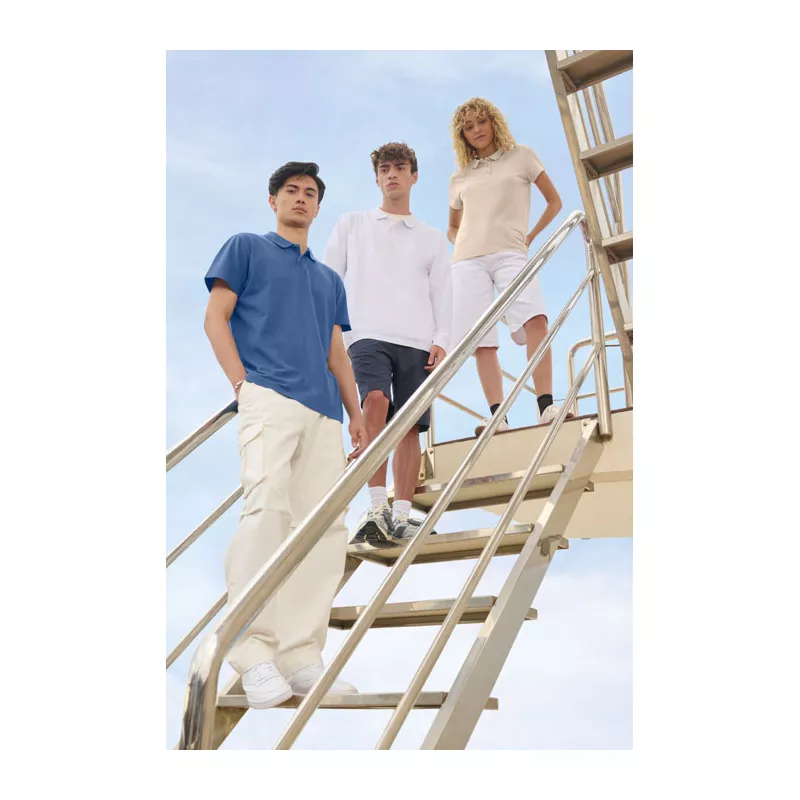 Koszulka polo unisex z czesanej bawełny Sol's PULSE - Denim (S04502-DM)