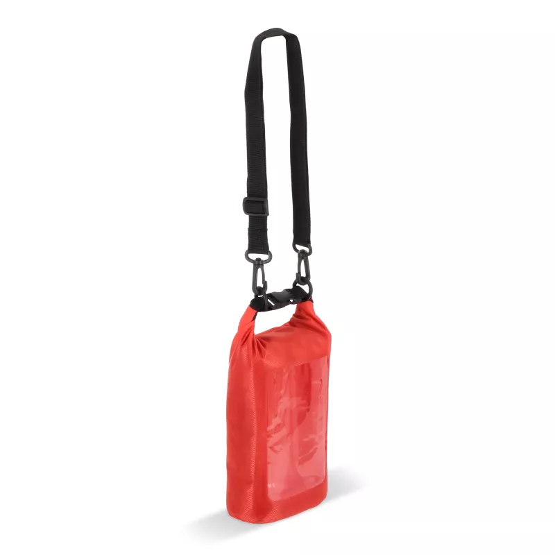 Wodoszczelna torba Ripstop 2L na telefon komórkowy – IPX6 - czerwony (LT95359-N0021)