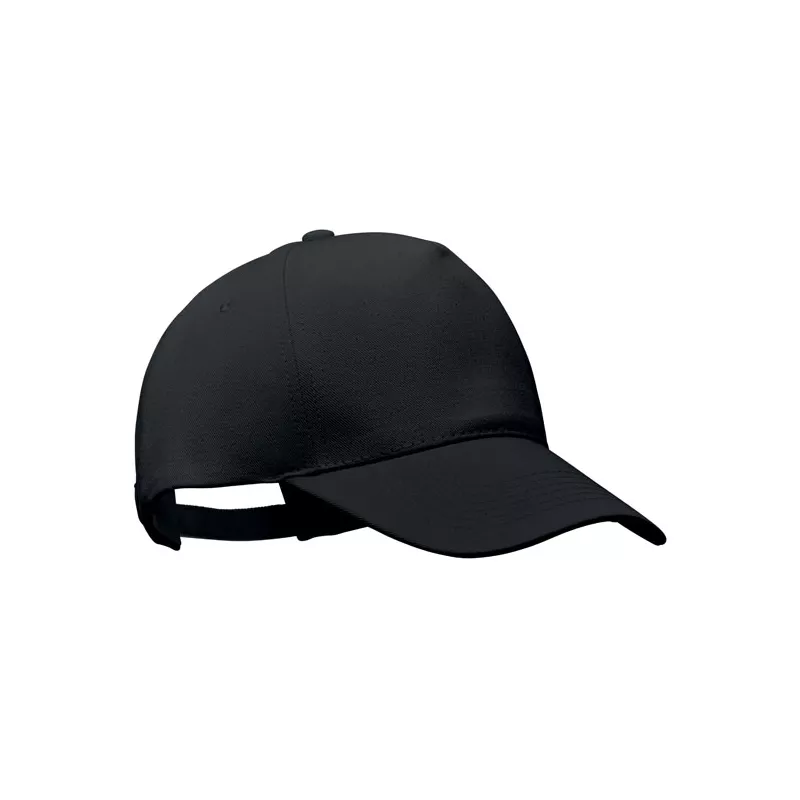 Czapka z daszkiem organiczna 250 g/m² BICCA CAP - Czarny (MO6432-03)