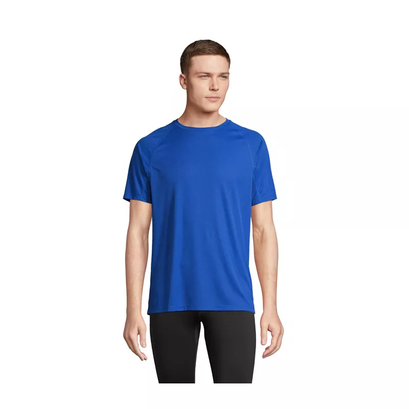 Koszulka sportowa unisex z recyklingu Sol's VORTEX - Niebieski (S04787-RB)