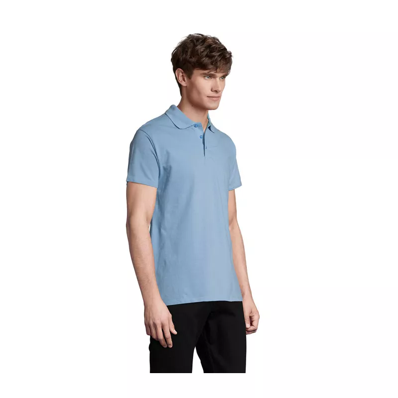 Koszulka polo męska piqué 210 g/m² Sol's SPRING II - Sky Blue Pique (S11362-SP)