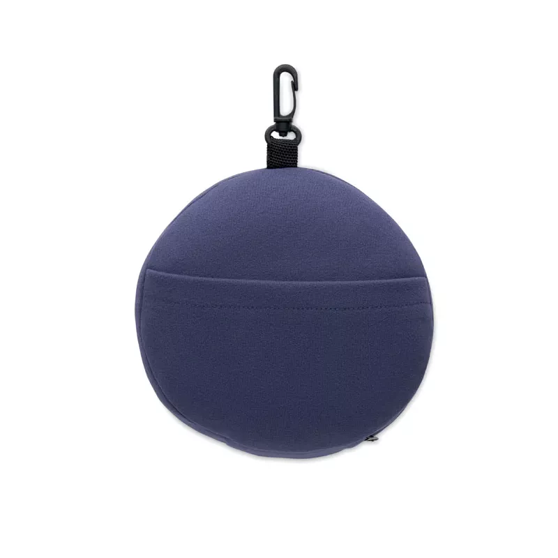 Poduszka podróżna 2 w 1 z maską na oczy SOFT NUIT - Niebieski (MO2907-04)