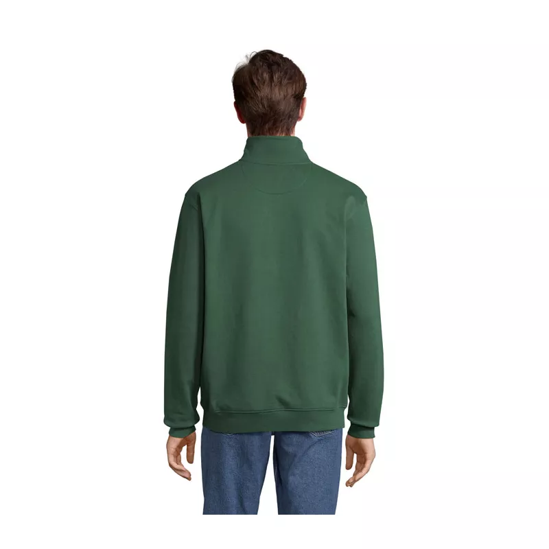 Bluza ze stójką i zamkiem 1/4 Sol's CONRAD - Ciemno-Zielony (S04234-BO)