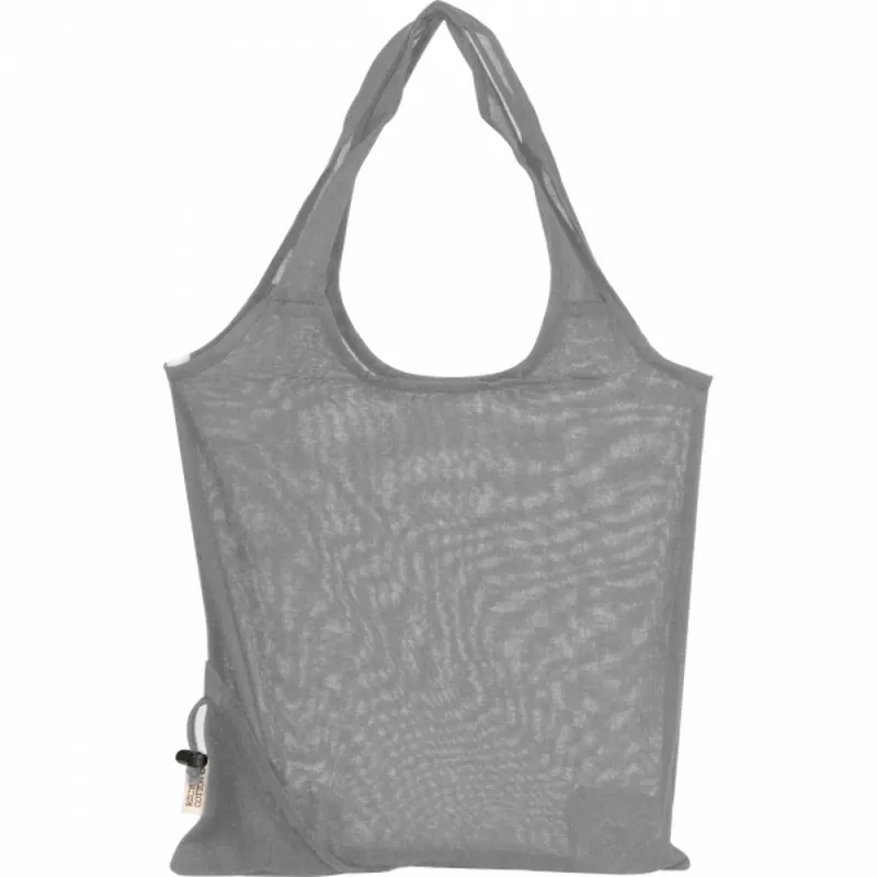 Składana torba z bawełny i poliestru z recyklingu 118 g/m² ANJA - szary (6526207)