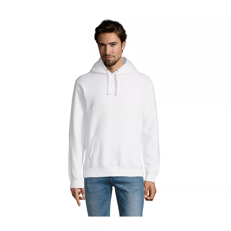Bluza męska z kapturem 280 g/m² Sol's SPENCER - Bialy (S02991-WH)