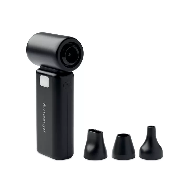 Wentylator przenośny turbo z LED TECHMATE BAMBOO - Czarny (MO2650-03)