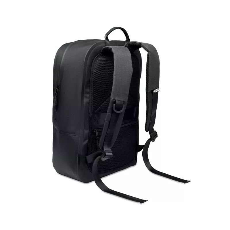 Plecak na laptop 16" wodoodporny RPET BRENNA - Czarny (MO2600-03)