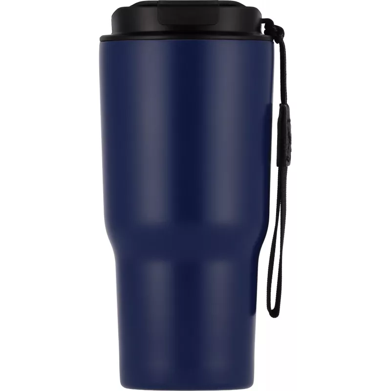 Kubek termiczny 550 ml ze stali z recyklingu DANA - granatowy (8523944)