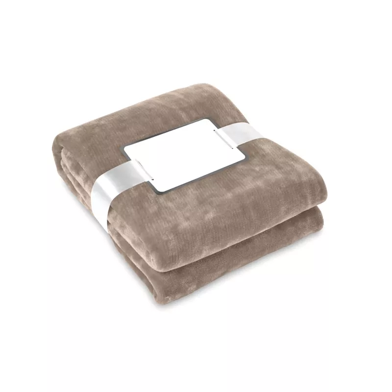 Koc polarowy 120x150 cm 280 g/m² DAVOS - Khaki (MO9088-39)