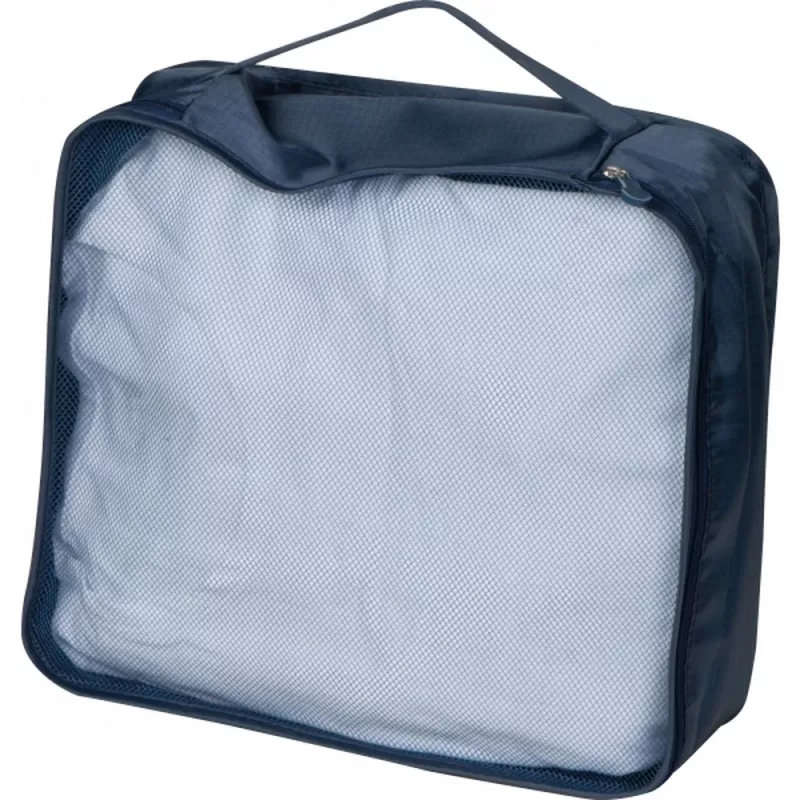 Zestaw 4 pokrowców na ubrania BELMONT - granatowy (390844)