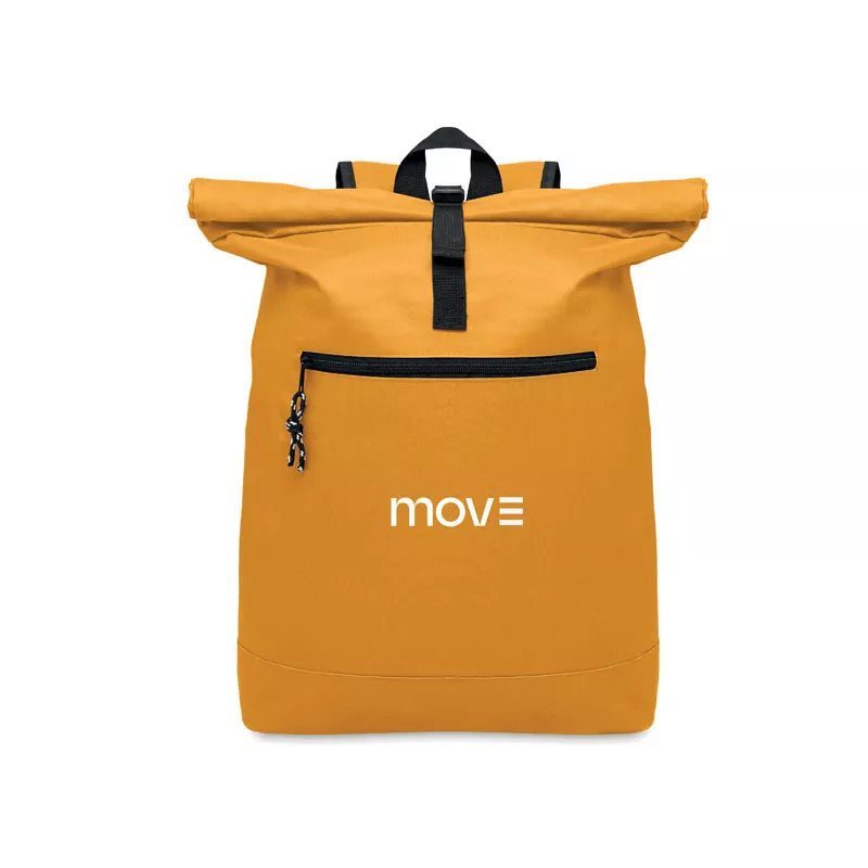 Plecak rolltop na laptop 15" z poliestru 600D IREA - Ochre (MO2170-78)