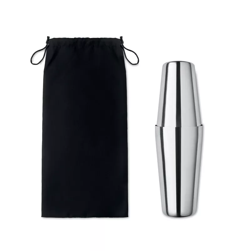 Zestaw koktajlowy z shakerem 750 ml BOSTON - Srebrny Blyszczacy (MO6224-17)