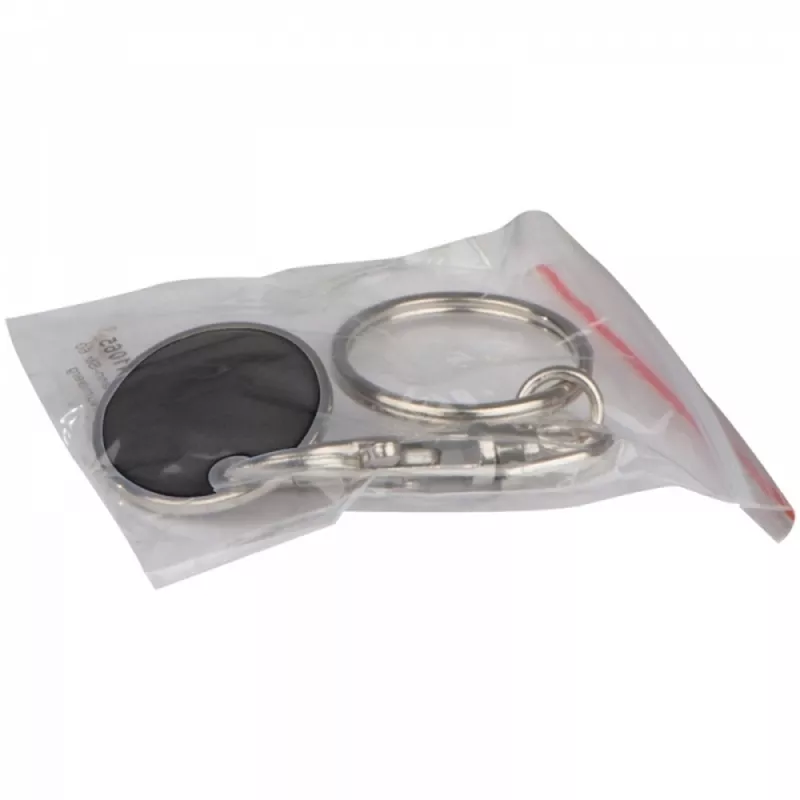 Brelok metalowy z żetonem ARRAS - czarny (047703)