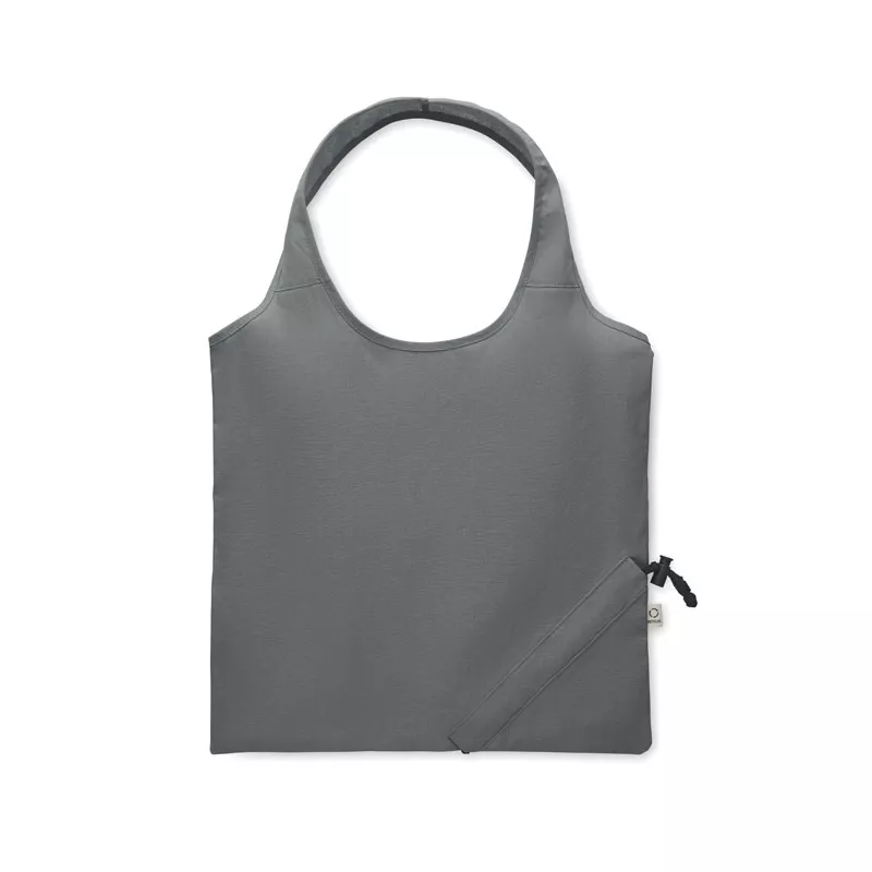 Torba składana z recyklingu 140 g/m² CARRIE COLOUR - Kamienny Szary (MO2487-15)