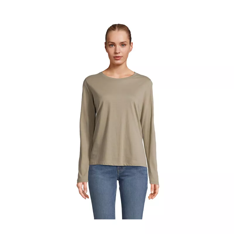 Koszulka damska z długim rękawem Sol's MONARCH WOMEN - Khaki (S04443-KH)