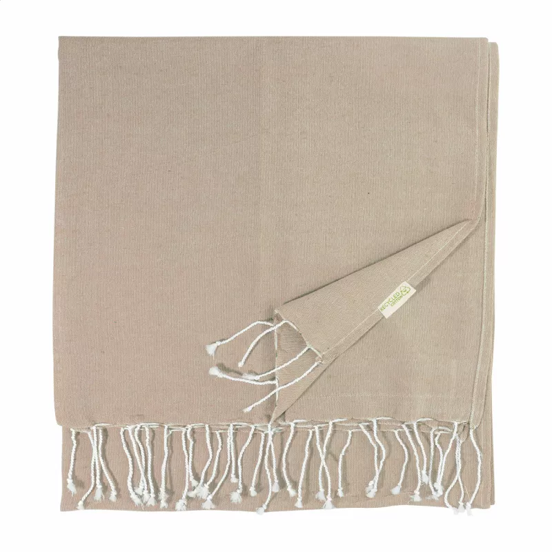 Aruba ręcznik plażowy z recyklingowanej bawełny - naturalny-a (AP800606-00)