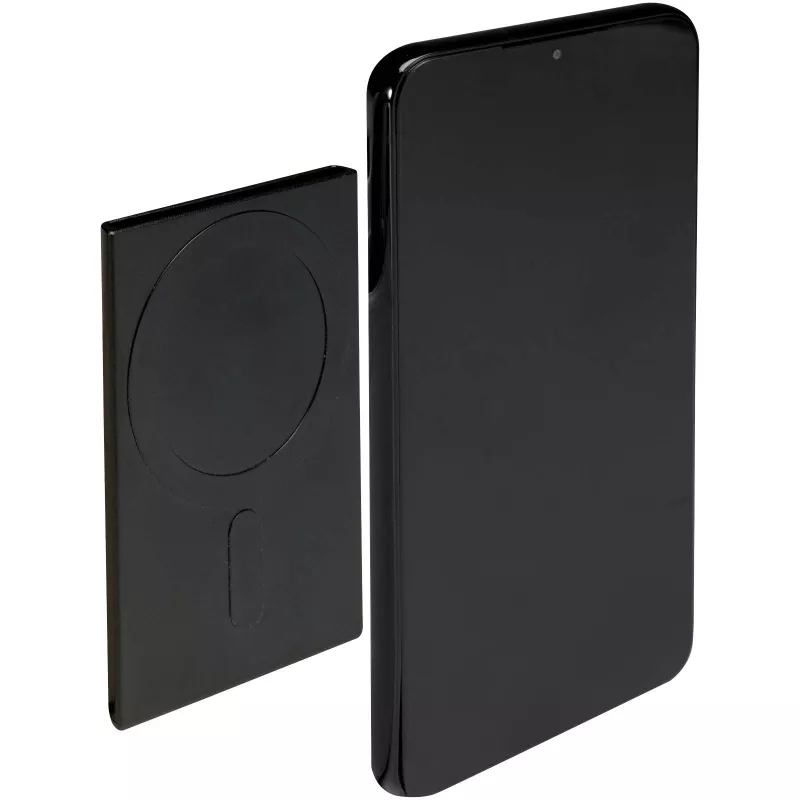 Magnetyczne etui na karty z ochroną RFID, wykonane z materiałów z certyfikatem RCS - Czarny (12452890)