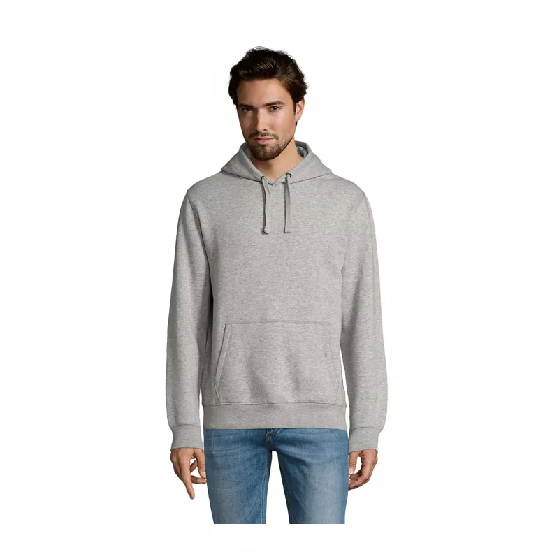 Bluza męska z kapturem 280 g/m² Sol's SPENCER - Szary Melanż 2 (S02991-GY)