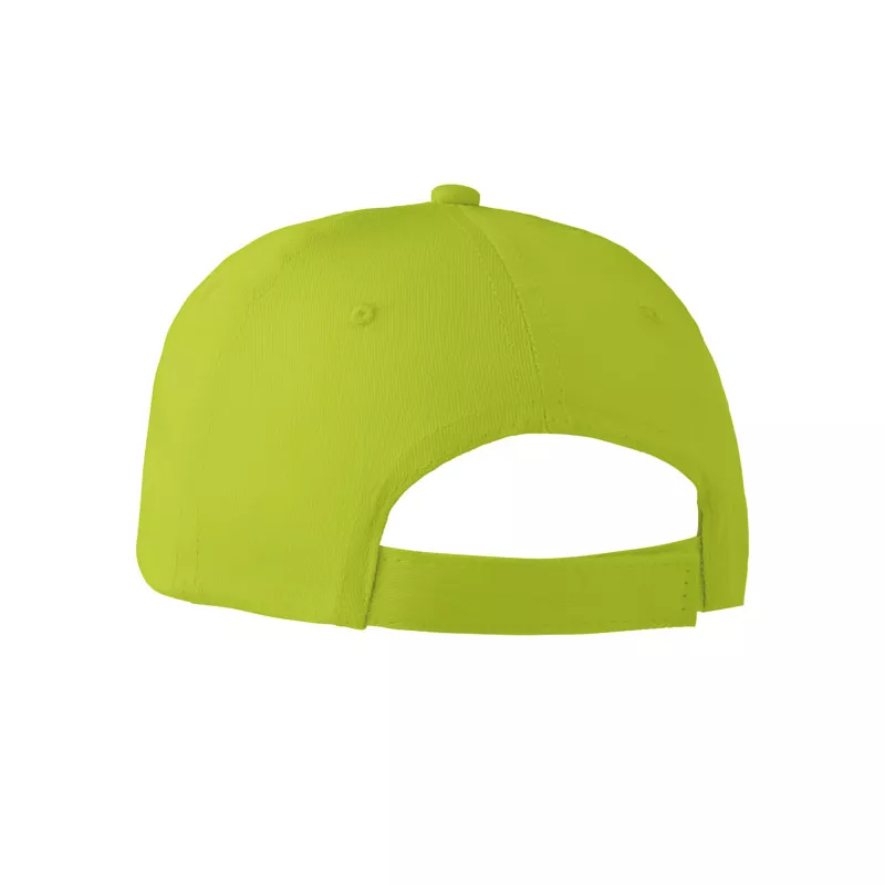Czapka z daszkiem bawełniana 160 g/m² BASIE APOLLO - Limonka (MO8834-48)